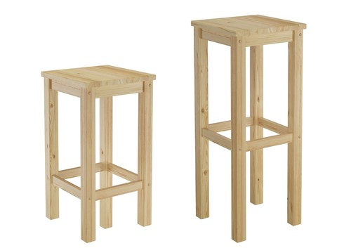 Barhocker kiefer massivholz - barhocker,