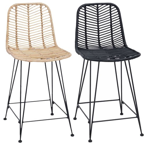 2er set barstuhl rattan stuhl - barstuhl,