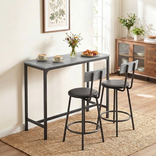 Homcom bartisch mit barhocker - mit,