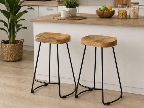 Barhocker 2er set massivholz - barhocker,