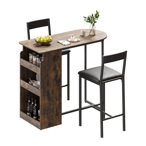 3tlg bartisch set mit - 3tlg, bartisch-set